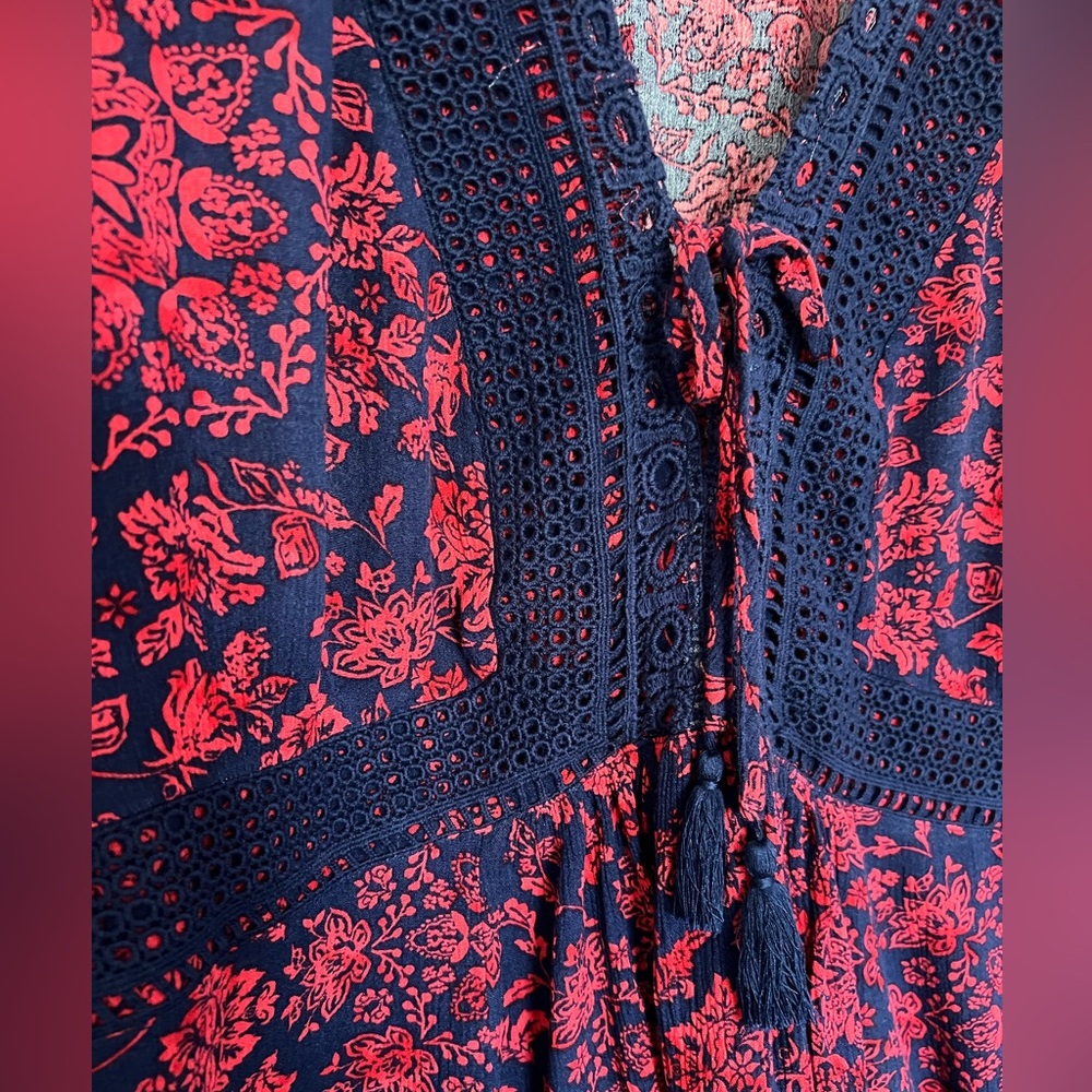 Torrid Boho style blouse SZ 0 - Picture 5 of 9